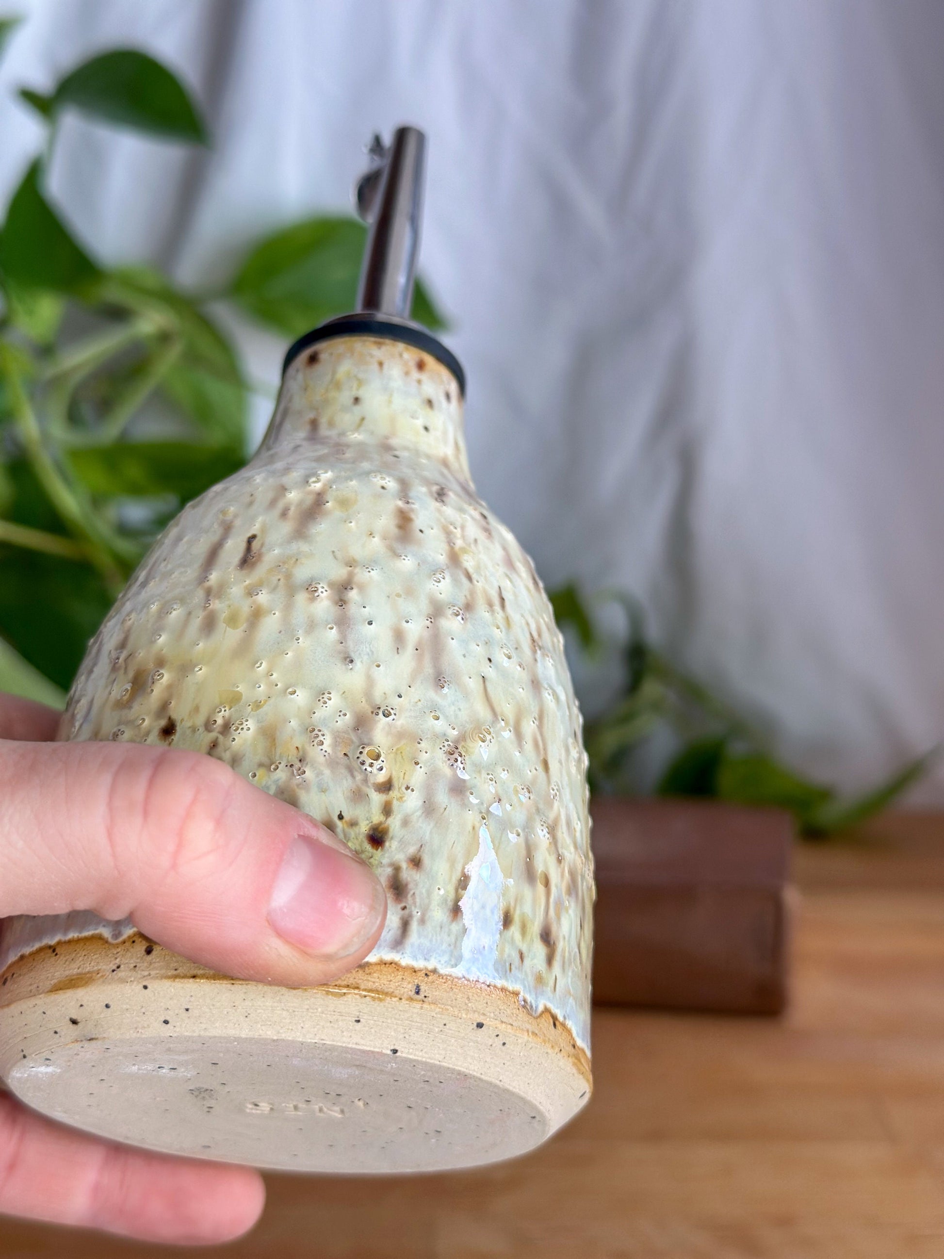 ceramic olive oil dispenser
unique balsamic bottle