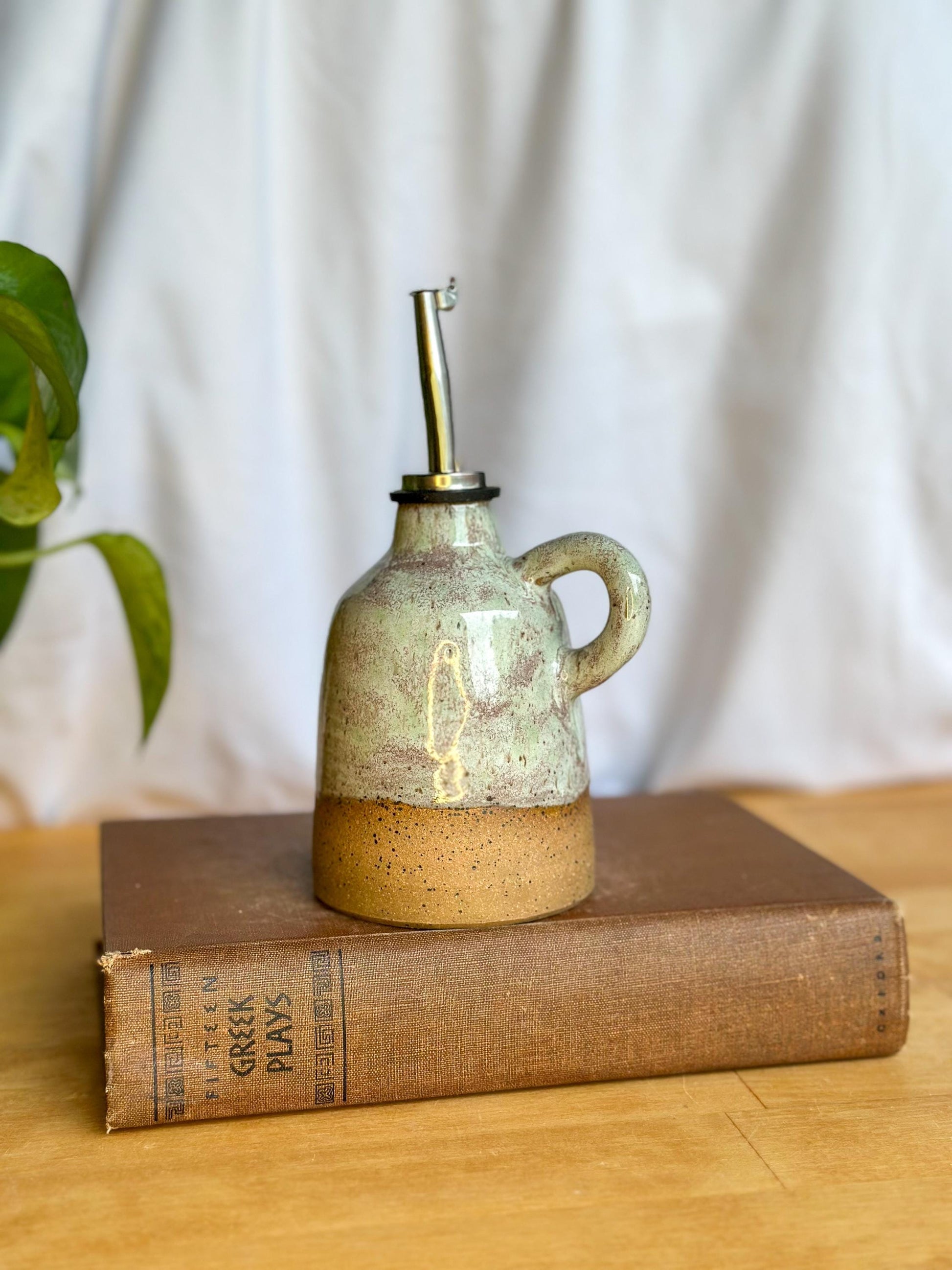 ceramic oil dispenser soap bottle