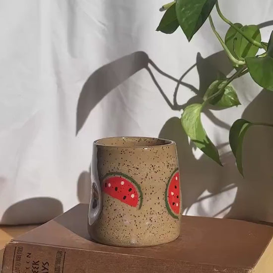 watermelon fruit matte coffee thumb cup